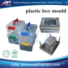 JMT auto limpar o recipiente de caixa de armazenamento de injeção plástica com molde de tampa